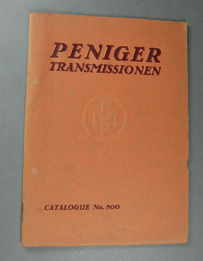 Peniger Transmissionen - Catalogue No. 800