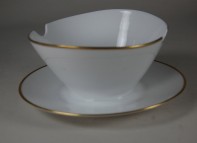 Rosenthal, tableware Form 2000, gravy boat with att. plate