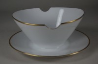 Rosenthal, tableware Form 2000, gravy boat with att. plate