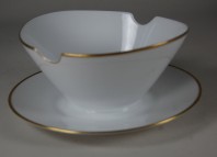 Rosenthal, tableware Form 2000, gravy boat with att. plate