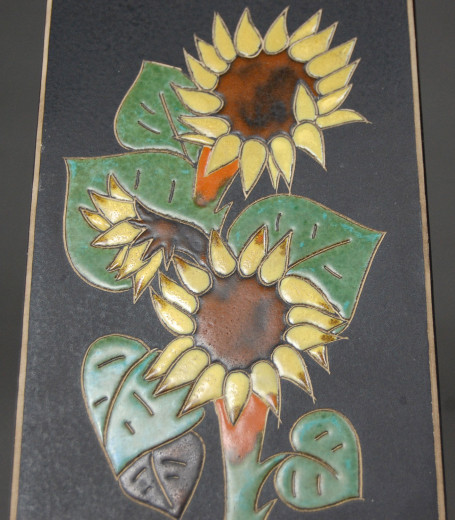 Ruscha, Wandtafel Sonnenblumen