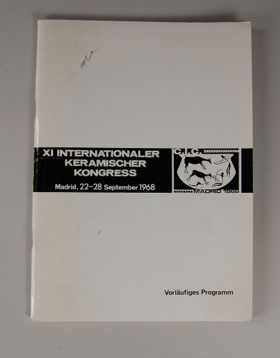 XI. Internationaler Keramischer Kongress, Madrid 1968; Vorlufiges Programm