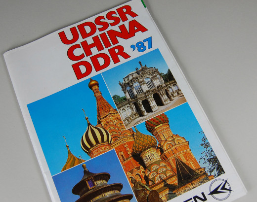 UDSSR, CHINA, DDR - Reisekatalog 1987