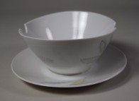 Rosenthal, tableware Form 2000, gravy boat with att. underplate