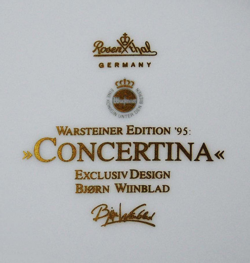 Rosenthal, Wandteller Concertina